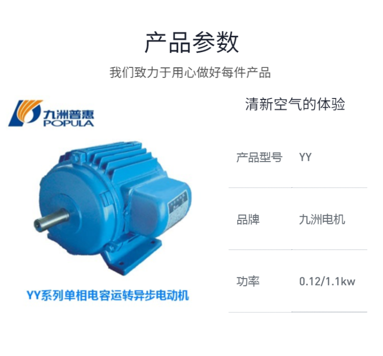 YY系列單相電容運轉(zhuǎn)異步電動機(jī)